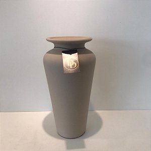 VASO GARRAFA AURORA BEGE GRANDE 26X14CM