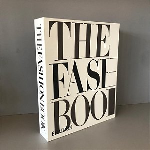 CAIXA LIVRO THE FASHION BRANCA E PRETA 36CM