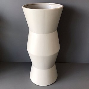 VASO DE CHAO EM CERAMICA OFF WHITE 58CM