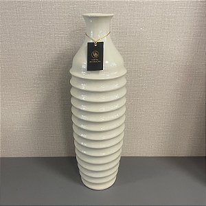 VASO GARRAFA LUNA OFF WHITE GRANDE 52X17CM