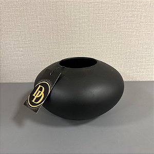 VASO LUMINA PRETO FOSCO DE CERAMICA