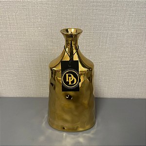 VASO GARRAFA DE CERAMICA DOURADO GRANDE