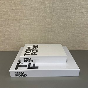 CAIXA LIVRO TOM FORD G 36x26cm M 25x16cm