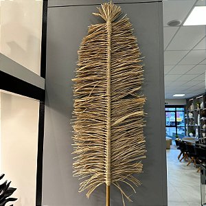 FOLHA DECORATIVA EM FIBRA NATURAL