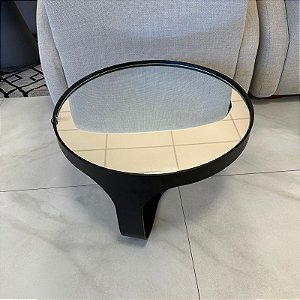 MESA DE CENTRO ORGANICO COM TAMPO EM ESPELHO