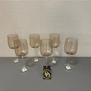 CONJUNTO COM 6 TAÇAS PARA VINHO BRANCO 400ML