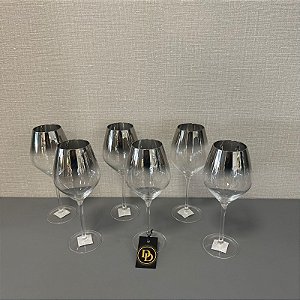 CONJUNTO COM 6 TAÇAS PARA VINHO BRANCO