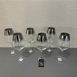 CONJUNTO COM 6 TAÇAS PARA VINHO 550ML