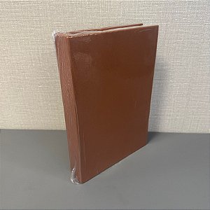 CAIXA LIVRO TECIDO TERRACOTA MÉDIA