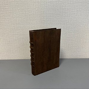LIVRO DECORATIVO MARROM PEQUENO
