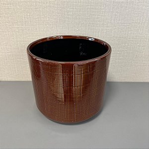 CACHEPOT DE CERAMICA VERMELHO GRANDE