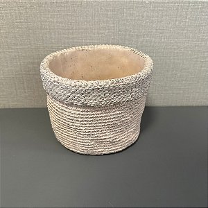 CACHEPOT DE CIMENTO ROSA GRANDE