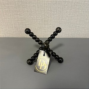 ESCULTURA PRETA EM METAL GRANDE