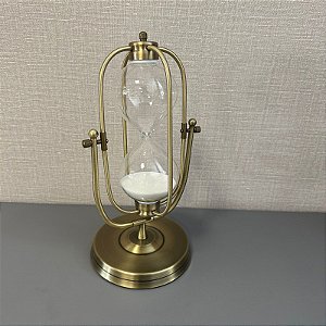 AMPULHETA DECORATIVA EM VIDRO