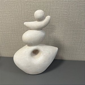 ESCULTURA EM CIMENTO ORGÂNICA 29CM