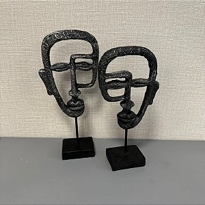 ESCULTURA FACE M 31cm G 34cm
