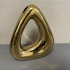 VASO DELTA DOURADO 26CM