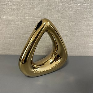 VASO DELTA  DOURADO 21CM