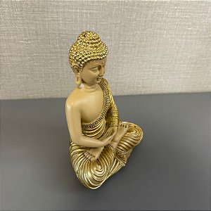 ESCULTURA BUDA DOURADO