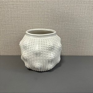 VASO EM CERAMICA OFF WHITE