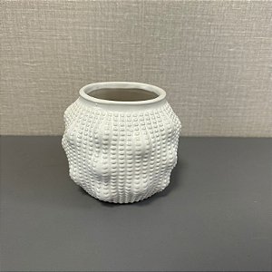 VASO EM CERAMICA OFF WHITE