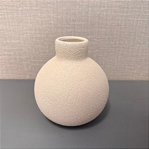VASO II OFF WHITE BOJUDO COM TEXTURA 15CM