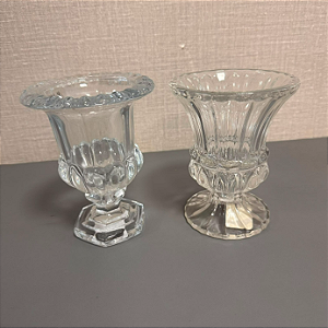 VASO TAÇA EM CRITAL 15x11,5cm