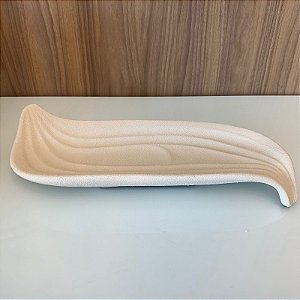 Centro de Mesa Harmonia Off White em Ceramica 12x53cm