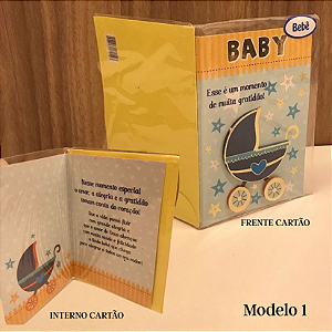 Cartao de Presente com Envelope Pequeno 12x9cm Mod 01 a 20