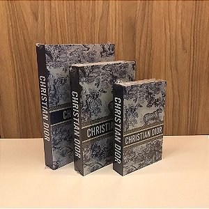 Caixa Livro Christian Dior P, M e G