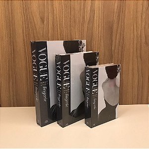 Caixa Livro Vogue Lingerie P, M e G