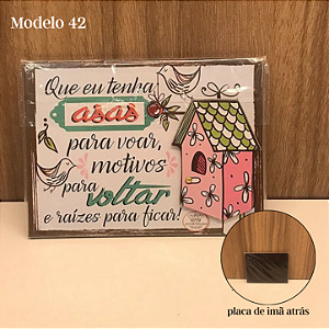 Plaquinha Imã com Frases Diversas modelos 45 ao 47