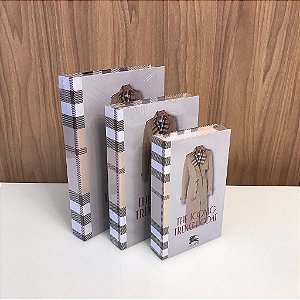 Caixa Livro Trench Coat Burberry M e G