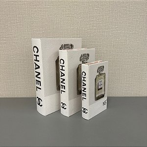 Conjunto 3 Caixas Livro Chanel P, M e G