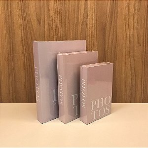 Caixa Livro Photos P, M e G