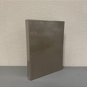 Caixa Livro Revestimento em Pu Marrom Claro M 35x25cm