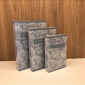 Caixa Livro Les Toles de Jouy P, M e G