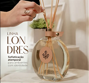 Linha Londres Difusor e Sabonete Liquido Dourado 550ml