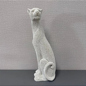 ESCULTURA PANTERA EM POLIRESINA