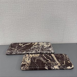 BANDEJA EM MARMORE G 37X16CM M30X13CM