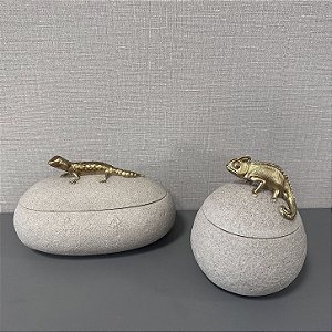 POTE DECORATIVO EM POLIRESINA