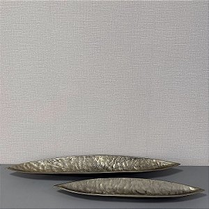 CENTRO DE MESA EM METAL DOURADO G 93,5X18,5 M 68,5X14CM