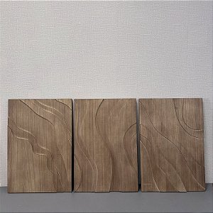 QUADRO EM MADEIRA 71X48X3CM
