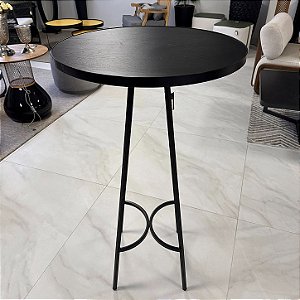 MESA BISTRO NAOS PRETO/FRESNO NEGRO 111x60cm