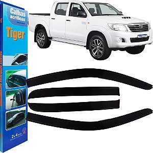 Calha de Chuva Automotiva Hilux Cabine Dupla 2005/2015