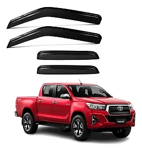 Calha de Chuva Automotiva Hilux Cabine Dupla 2016