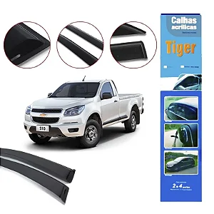 Calha de Chuva Automotiva Chevrolt S10 2012 Cabine Simples