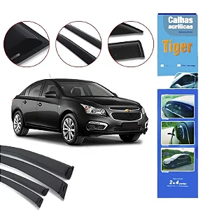 Calha de Chuva Automotiva Chevrolet Cruze Sedan 12/16