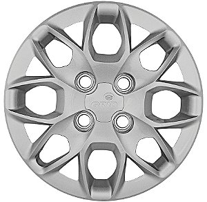 Calota Aro 14 Prata Modelo Ford KA Hatch/Sedan 2015/18