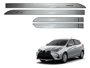 Friso Lateral Yaris Prata Premium